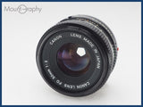 ★実用美品★ CANON キヤノン NEW FD 50mm F2 同梱可 #i10561