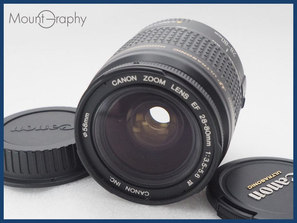 ★良品★ CANON キヤノン EF 28-80mm F3.5-5.6 IV USM 前後キャップ付 同梱可 #i10566