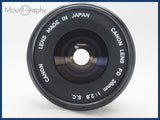 ★実用美品★ CANON キヤノン FD 28mm F2.8 S.C. 後キャップ付 同梱可 #i10589