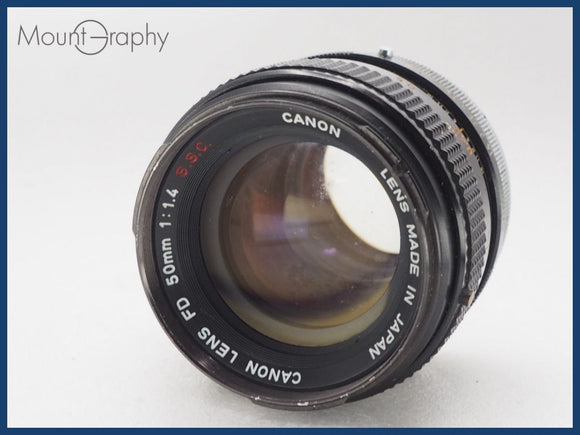 ★実用美品★ CANON キヤノン FD 50mm F1.4 S.S.C. 同梱可 #i10590