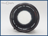 ★実用美品★ CANON キヤノン FD 50mm F1.4 S.S.C. 同梱可 #i10590