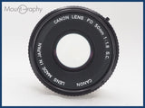 ★実用美品★ CANON キヤノン FD 50mm F1.8 S.C. 同梱可 #i10592