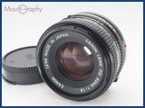 ★実用美品★ CANON キヤノン NEW FD 50mm F1.8 後キャップ付 同梱可 #i10593