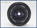 ★実用美品★ CANON キヤノン NEW FD 50mm F1.8 後キャップ付 同梱可 #i10593