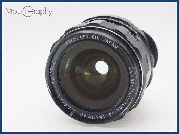 ★良品★ PENTAX ペンタックス Super-Multi-Coated TAKUMAR 28mm F3.5 M42用 同梱可 #i10605