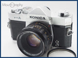 ★特別特価★ KONICA コニカ FTA + HEXANON AR 52mm F1.8 レンズフィルター付 同梱可 #i10623