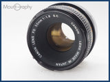 ★良品★ CANON キヤノン FD 50mm F1.8 S.C. 同梱可 #i10625