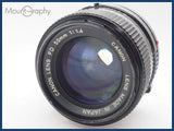 ★良品★ CANON キヤノン NEW FD 50mm F1.4 同梱可 #i10627