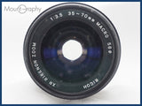 ★良品★ RICOH リコー XR RIKENON ZOOM 35-70mm F3.5 レンズフィルター付 同梱可 #i10692