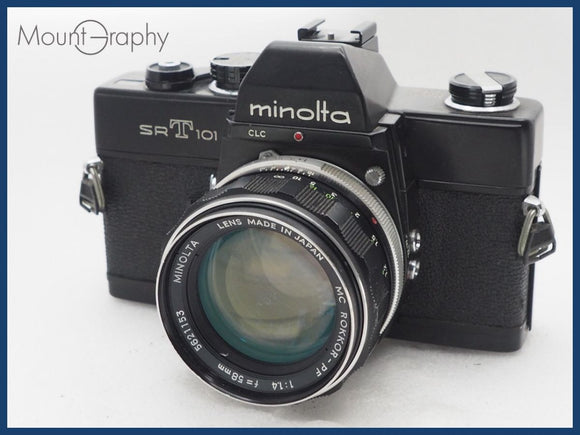 ★特別特価★ MINOLTA ミノルタ SRT101 + MC ROKKOR-PF 58mm F1.4 同梱可 #i10711