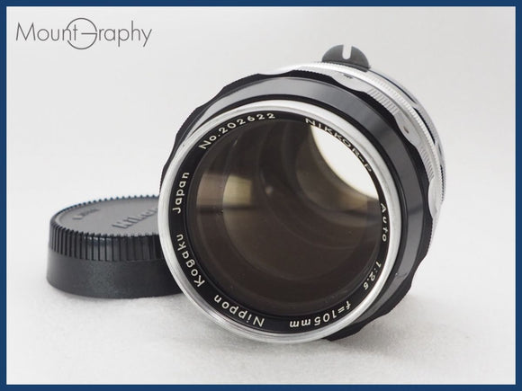 ★良品★ NIKON ニコン NIKKOR-P Auto 105mm F2.5 後キャップ付 同梱可 #i10718