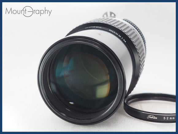 ★極上美品★ NIKON ニコン Ai NIKKOR 200mm F4 レンズフィルター付 同梱可 #i10721