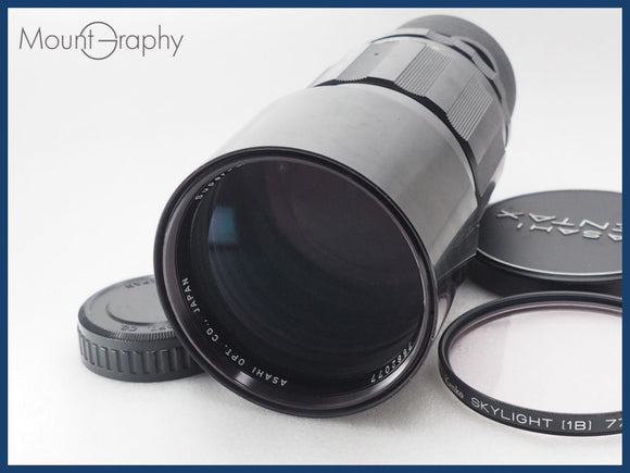 ★良品★ PENTAX ペンタックス Super-Multi-Coated TAKUMAR 300mm F4 前後キャップ&レンズフィルター付 同梱可 #i10727