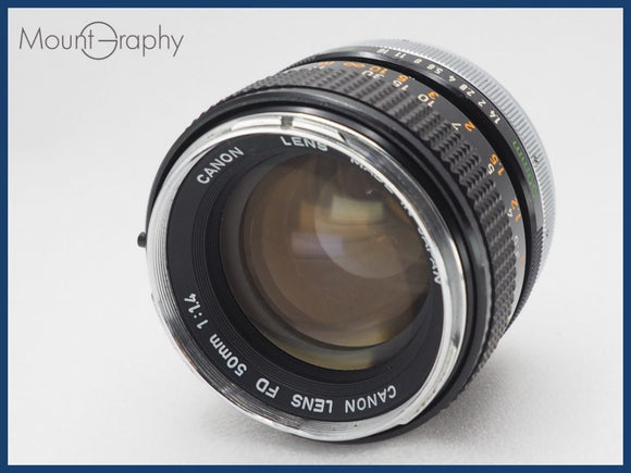 ★良品★ CANON キヤノン FD 50mm F1.4 同梱無料 #i10742