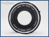 ★良品★ CANON キヤノン FD 50mm F1.4 同梱無料 #i10742