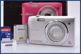 ニコン Nikon COOLPIX S3500 7x 元箱、バッテリー、メモリーカード付属 同梱無料 #kj355