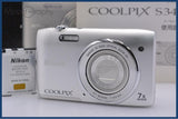 難あり ニコン Nikon COOLPIX S3400 7x 元箱、バッテリー、取扱説明書付属 同梱無料 #ks1569