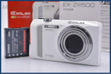 【動作保証】 カシオ CASIO EXILIM EX-ZR500 12.5x 元箱、バッテリー、取扱説明書付属 同梱無料 #ks1582