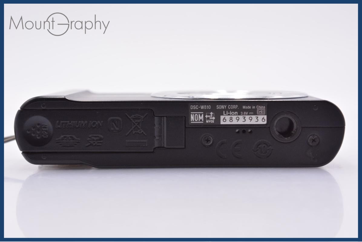 ソニー SONY Cyber-shot DSC-W810 6X バッテリー、ストラップ付 同梱