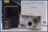 難あり ニコン Nikon COOLPIX S510 3X 元箱、バッテリー、充電器、取扱説明書付属 同梱無料 #ks645