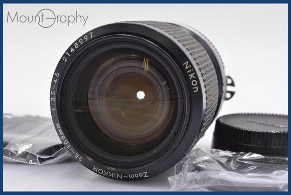 ★良品★ ニコン Nikon Zoom-NIKKOR 35-105mm F3.5-4.5 AI-S 前後キャップ&レンズフィルター付 ★完動★同梱可 #mj2290
