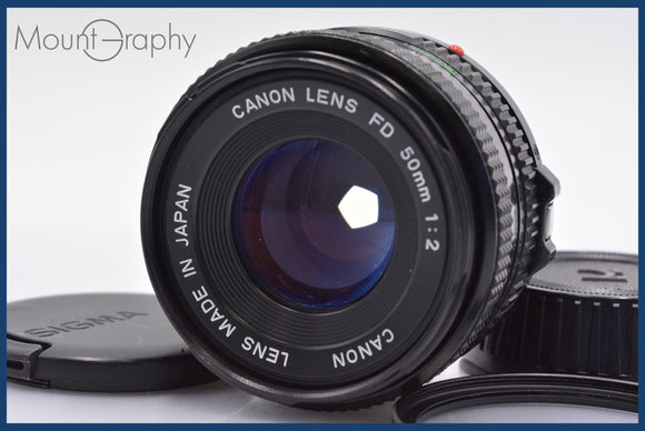 ★極上美品★ キヤノン Canon NEW FD 50mm F2 前後キャップ&レンズフィルター付 ★完動★同梱可 #mj2390