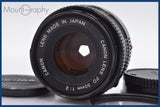 ★実用美品★ キヤノン Canon NEW FD 50mm F2 前後キャップ&レンズフィルター付 ★完動★同梱可 #mj2411