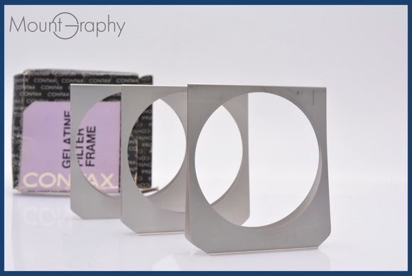 ★極上美品★ コンタックス CONTAX  ゼラチンフィルターフレーム 3枚 元箱付 ★完動★同梱可 #mj2593