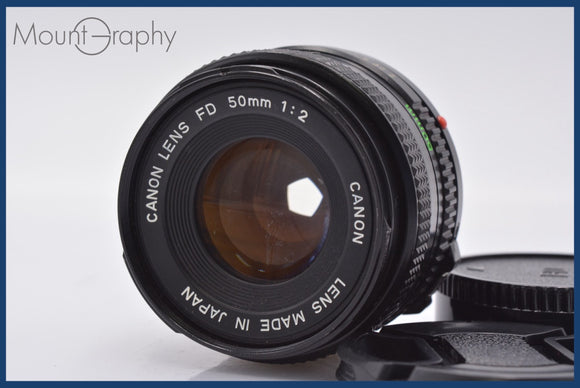 ★良品★ キヤノン Canon NEW FD 50mm F2 前後キャップ付 ★完動★同梱可 #mj2671
