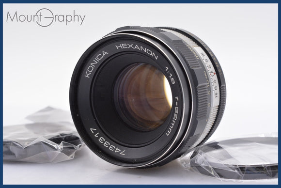 ★実用美品★ コニカ Konica HEXANON 52mm F1.8 前キャップ&レンズフィルター付 同梱可 #mj2786