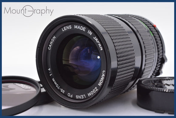 ★良品★ キヤノン Canon NEW FD 35-70mm F4 前後キャップ&レンズフィルター付 ★完動★同梱可 #mj2927