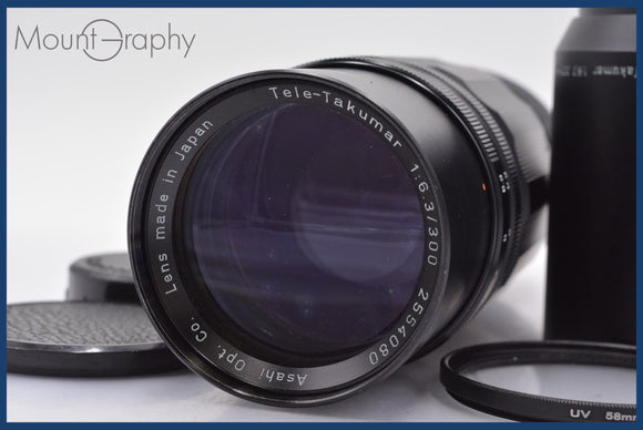 ★極上美品★ ペンタックス PENTAX Tele-TAKUMAR 300mm F6.3 前後キャップ付 ★完動★同梱可 #mj2990