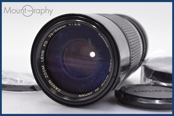 ★実用美品★ キヤノン Canon NEW FD 70-150mm F4.5 前後キャップ&レンズフィルター付 ★完動★同梱可 #mj2998