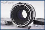 ★実用美品★ ニコン Nikon NIKKOR-S Auto 5cm F2 非Ai 前後キャップ&レンズフィルター付 同梱可 #mj3105