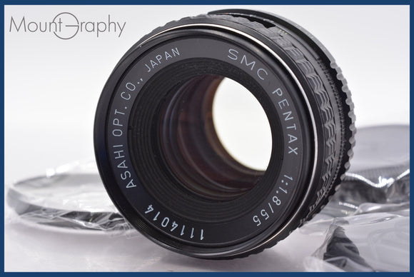 ★良品★ ペンタックス PENTAX SMC PENTAX 55mm F1.8 前後キャップ&レンズフィルター付 ★完動★同梱可 #mj5467