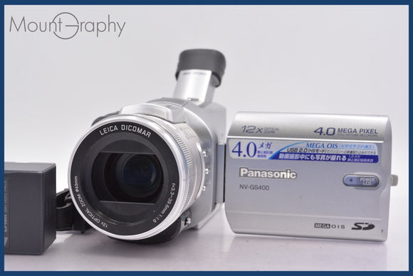 ★極上美品★ パナソニック Panasonic NV-GS400  12x 前キャップ、バッテリー付属 ★完動★同梱可 #mj5491