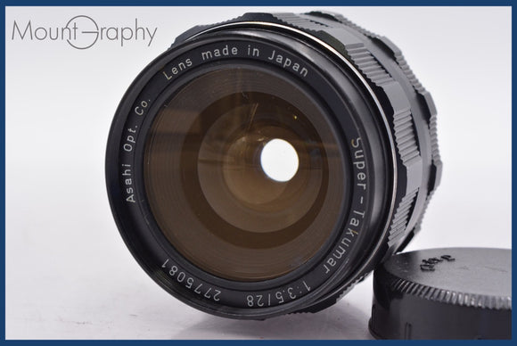 ★特別特価★ ペンタックス PENTAX Super-TAKUMAR 28mm F3.5 後期型 後キャップ付 同梱可 #mj5493