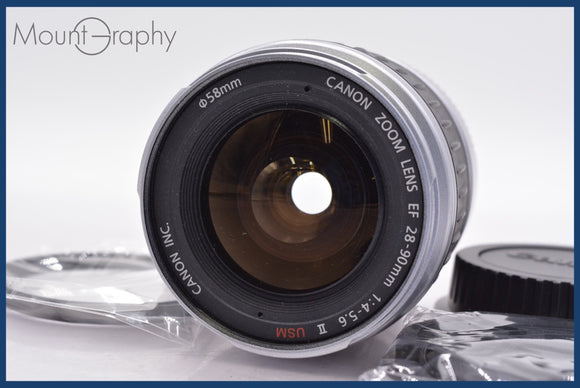★極上美品★ キヤノン Canon EF 28-90mm F4-5.6 II USM 前後キャップ&レンズフィルター付 ★完動★同梱可 #mj5498