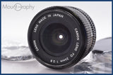 ★良品★ キヤノン Canon NEW FD 24mm F2.8 前後キャップ&レンズフィルター付 ★完動★同梱可 #mj5510