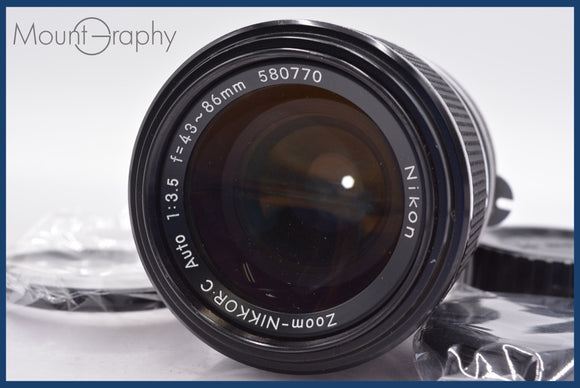 ★良品★ ニコン Nikon Zoom-NIKKOR C Auto 43-86mm F3.5 前後キャップ&レンズフィルター付 ★完動★同梱可 #mj5512