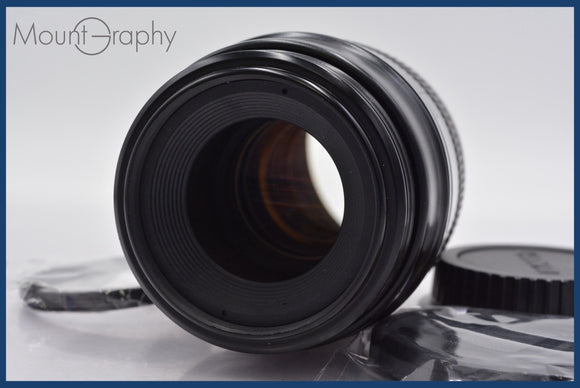 ★極上美品★ キヤノン Canon EF 100mm F2.8 前後キャップ&レンズフィルター付 ★完動★同梱可 #mj5516