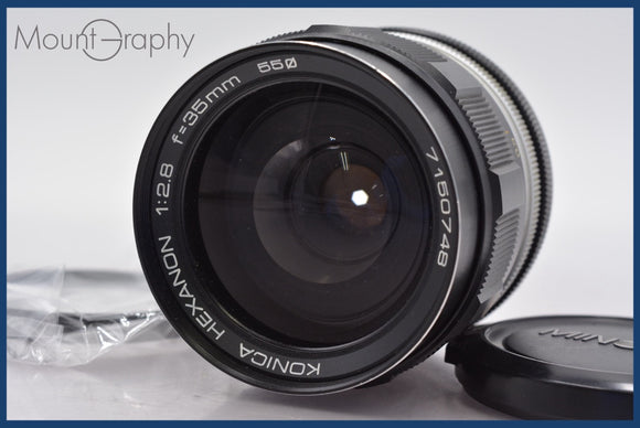 ★良品★ コニカ Konica HEXANON 35mm F2.8 前キャップ&レンズフィルター付 ★完動★同梱可 #mj5521