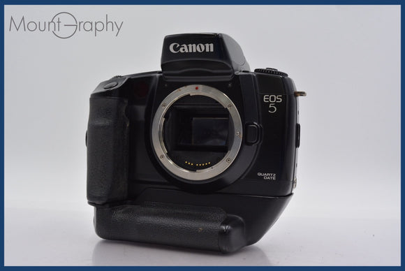 ★極上美品★ キヤノン Canon EOS5 QUARTZ DATE + Canon VERTICAL GRIP VG 10 ★完動★同梱可 #mj5525