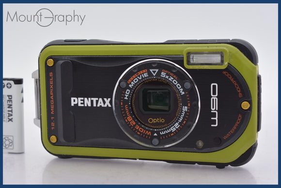 ★極上美品★ ペンタックス PENTAX Optio W90 5x バッテリー付属 ★完動★同梱可 #mj5577