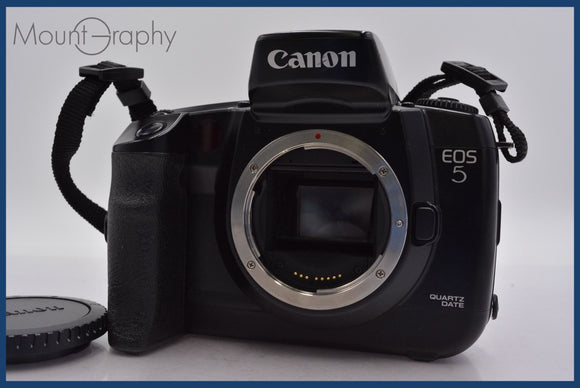 ★極上美品★ キヤノン Canon EOS5 QUARTZ DATE 前キャップ付 ★完動★同梱可 #mj5605