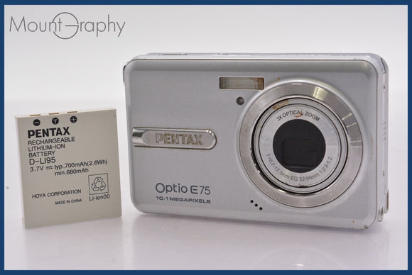 ★極上美品★ ペンタックス PENTAX Optio 75 3x バッテリー付属 ★完動★同梱可 #mj5648