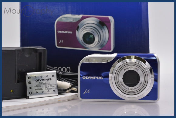 ★極上美品★ オリンパス Olympus μ-5000 元箱、バッテリー、充電器、取扱説明書付属 ★完動★同梱可 #mj5692