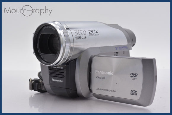 ★極上美品★ パナソニック Panasonic VDR-D400 20x 前キャップ、バッテリー付 ★完動★同梱可 #mj5714