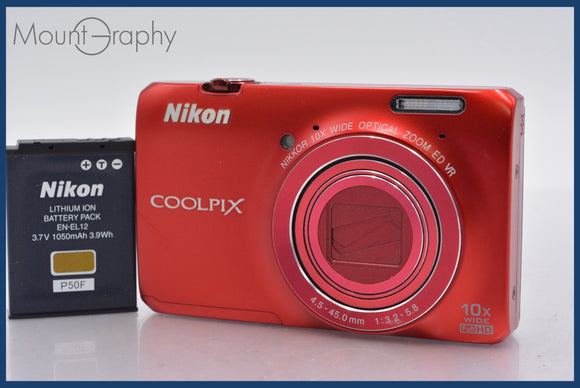 ニコン　ＮＩＫＯＮ　ＣＯＯＬＰＩＸ　Ｓ６３００　電池付 ☆実用美品☆ ニコン Nikon COOLPIX S6300 10x バッテリー付属 同梱可