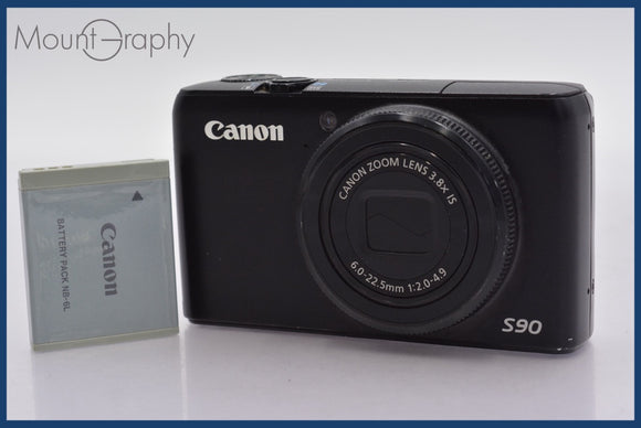 ★極上美品★ キヤノン Canon PowerShot S90 3.8x バッテリー付属 同梱可 #mj5747